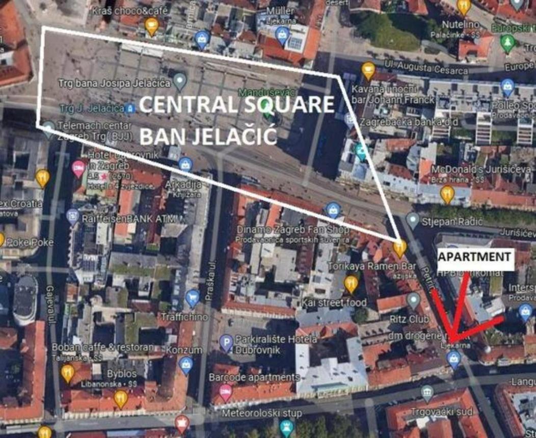 Zagreb Bunker At Main Square Leilighet Eksteriør bilde